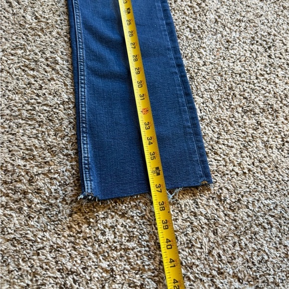 Anthropologie Pilcro The Yaya Women’s Dark Wash Mid Rise Flare Denim Jeans 28 - Picture 7 of 14